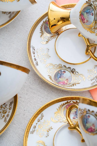 Acar HXF-06918 Rosanna 6lı Kahve Fincan Takımı - 5