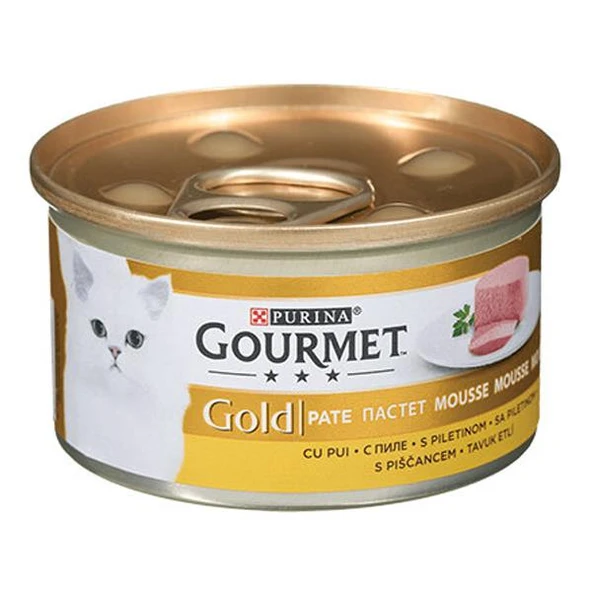 Gourmet Gold Kıyılmış Tavuklu Yetişkin Kedi Konservesi 85gr