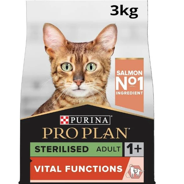 Pro Plan Sterilised Somonlu Kısırlaştırılmış Kedi Maması 3Kg - 2