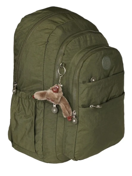 Relaxion Krinkıl Su Geçirmez Astarlı Kumaş Okul Seyahat Sırt Çantası 1625 - 10