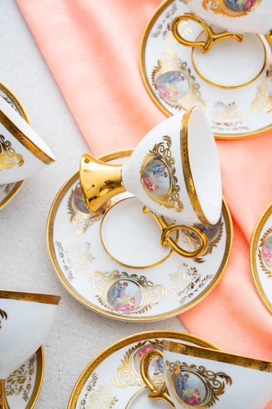 Acar HXF-06918 Rosanna 6lı Kahve Fincan Takımı - 4