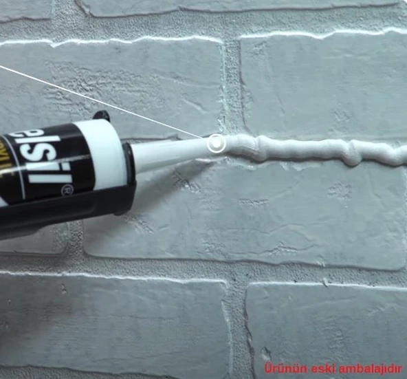 Selsil Silikonize Gri Mastik 500 Gr. 5 Adet - Resim 4