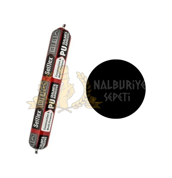 Selsil Poliüretan Siyah Sosis Mastik 600 Ml. ürün görseli