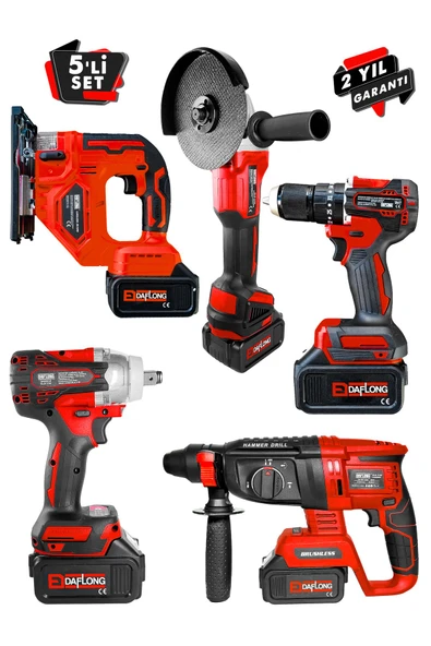 DAFLONG PRO AVANTAJLI KÖMÜRSÜZ BAKIR SARGILI ÇELİK SANZIMAN 5'Lİ SET DEKOPAJLI - 3