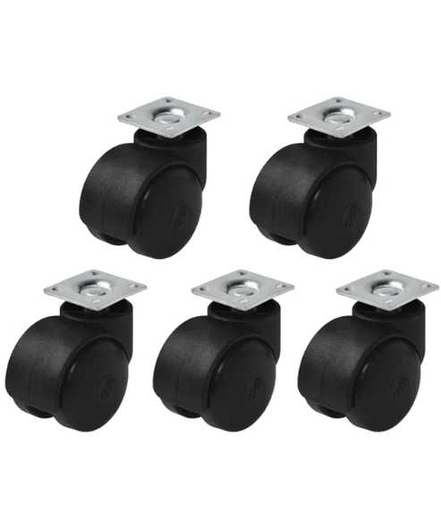Hts 411 Büro Tipi Tablalı Dönerli Mobilya Tekeri Çap 49 Mm 5 Adet