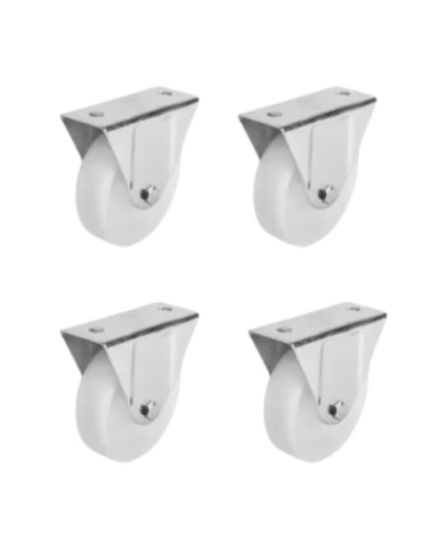 Hts 345 Sabit Polyamid Makaralı Mobilya Tekerleği 75x25mm 4'lü Set - 1