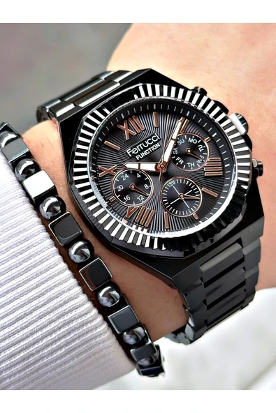 Ferrucci Function FCF 0425 03455M.03 Çelik Kordon Erkek Kol Saati ürün görseli