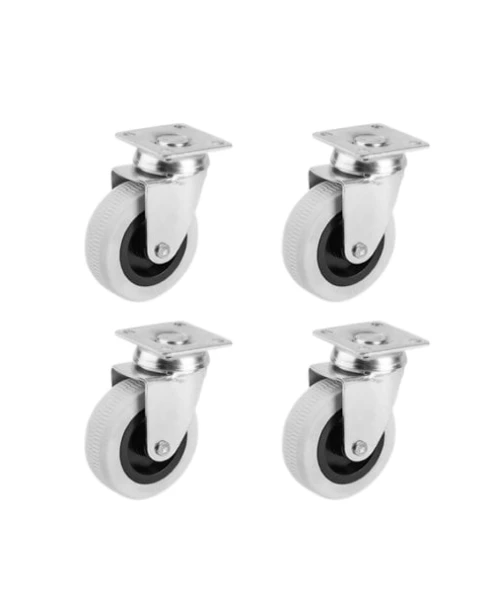 Hts 251 Tabla Bağlantılı Eko Mobilya Tekerleği 50mm 40kg 4'lü Set - 1