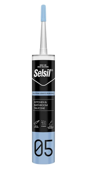 Selsil Duşakabin Silikonu Şeffaf 280 Ml. ürün görseli