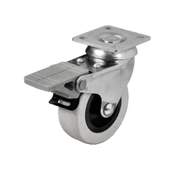 Hts 254 Frenli Döner Tablalı Mobilya Tekerleği 52mm 4'lü Set - 3