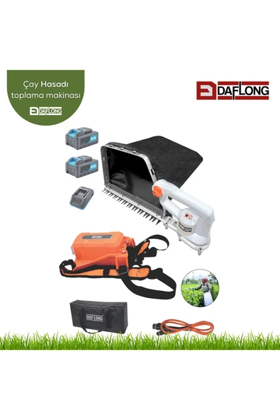 DAFLONG AKÜLÜ 1.2 KG 40V 16 SAATE KADAR ÇALISAN YAĞMURA DAYANIKLI AKÜLÜ ÇANTALI ÇAY TOPLAMA MAKİNASI - 2