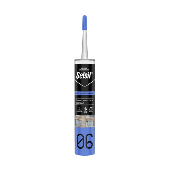 Selsil Nötr Cephe Silikonu Şeffaf 300 Ml. - 1