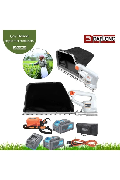 DAFLONG AKÜLÜ 1.2 KG 40V 16 SAATE KADAR ÇALISAN YAĞMURA DAYANIKLI AKÜLÜ ÇANTALI ÇAY TOPLAMA MAKİNASI - 4