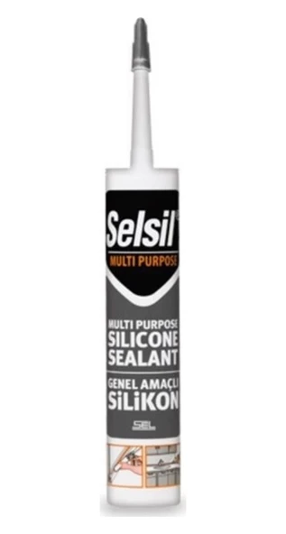 Selsil Genel Amaçlı Silikon Gri 280 gr