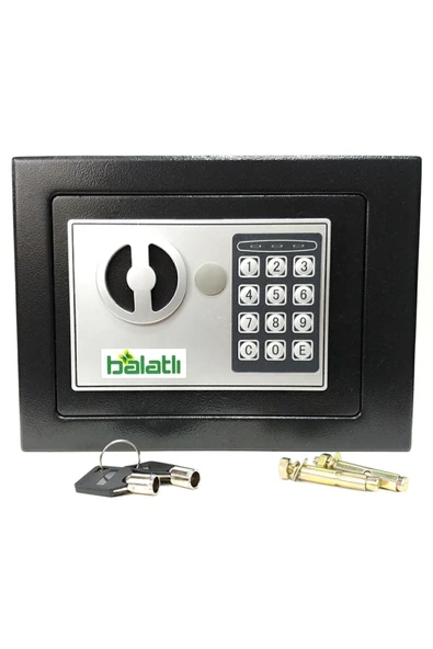 BALATLI 17ef Elektronik Şifreli Çelik Para Kasası Ev&İş&ofis&otel Tipi Kasa 3mm Montaj Kit - 4