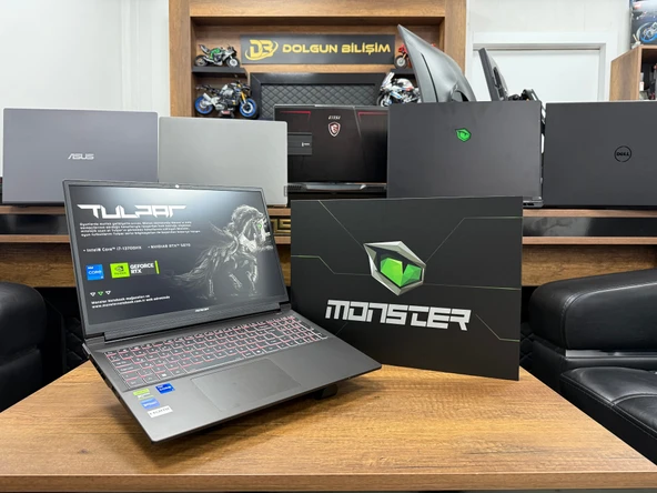 Monster Tulpar T6 V3.3.1 Intel Core i7 13700HX 16GB RAM 1TB SSD RTX5060 W11 16” FHD+ 165Hz (AÇIK KUTU SIFIR)