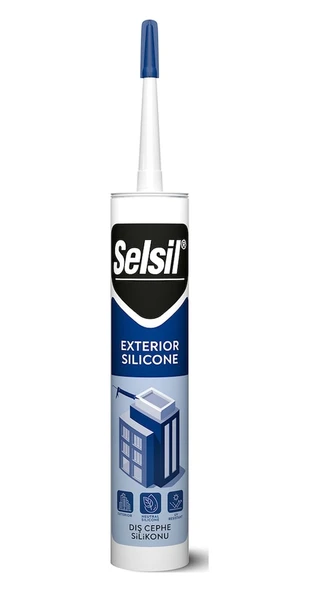 Selsil Nötr Cephe Silikonu Şeffaf 300 Ml. - 2
