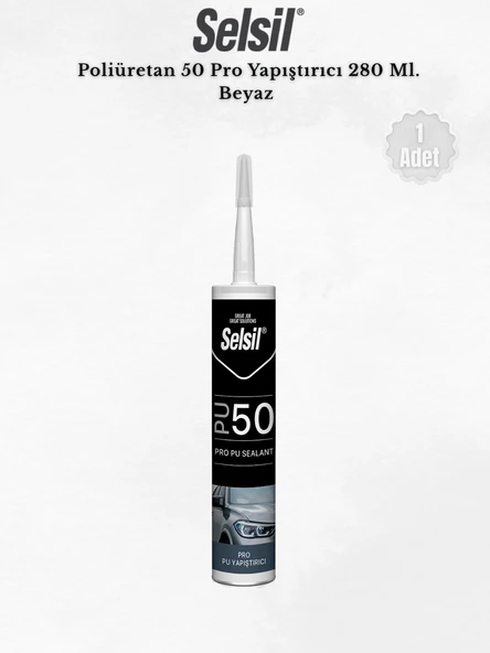 Selsil Poliüretan Beyaz Mastik 280 Ml. ürün görseli