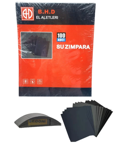 Bhd Su Zımpara 100 Kum 100 Adet Ve Zımpara Takozu - 2
