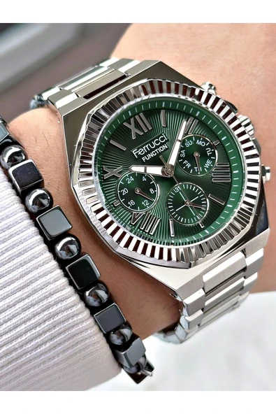 Ferrucci Function FCF 0425 03455M.01 Çelik Kordon Erkek Kol Saati ürün görseli