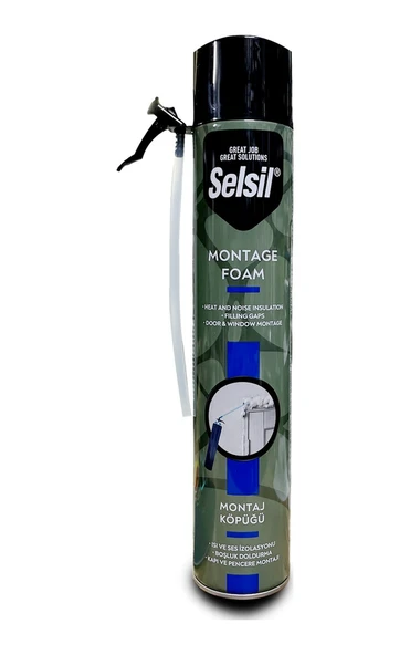 Selsil Poliüretan Hortumlu Montaj Köpüğü 600 Gr - 750 Ml ürün görseli