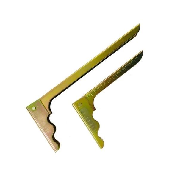Beşel Ba321kd Kadmiyum Katlanır Raf Altı No:1 180x100 mm - 4 Adet - 1