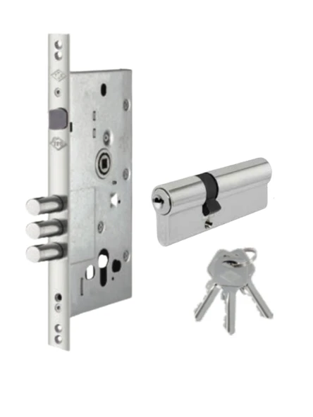 İto Kilit 2003K Çelik Kapı Alt Kilit  - 754/68k Barel 3 Anahtar ürün görseli