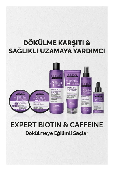 Urban Care Expert No.6 Biotin Caffeine Dökülme Karşıtı Saç Bakım Serumu-50 ml-vegan - 7