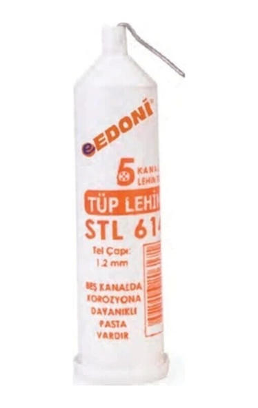 Edoni Etl001 Pastalı 5 Kanal Tüp Lehim Teli - 1