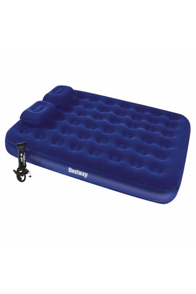 BESTWAY Şişme Yatak + 2 Yastık + Pompa