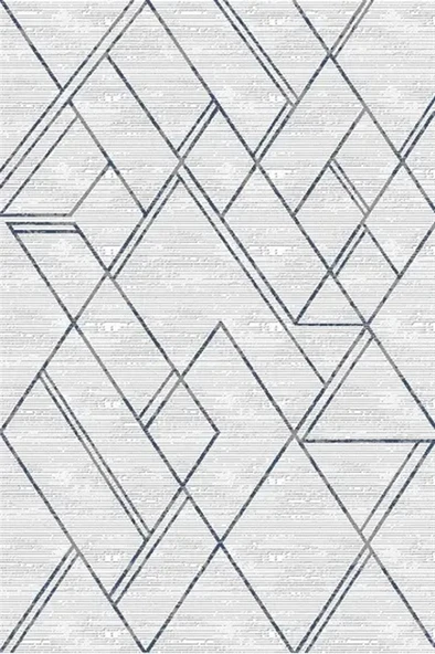 Kreasyon Halı Üniversal Koleksiyonu A0306 Mavi Krem 160 x 350 cm