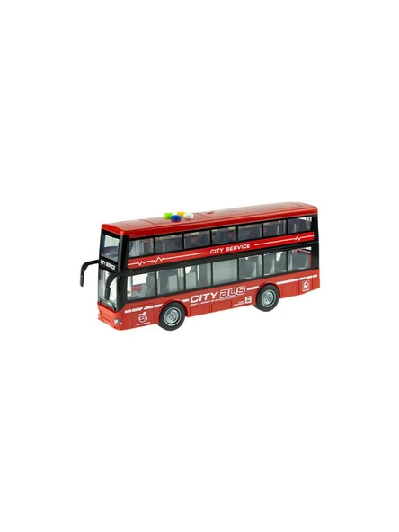 Ceren Ctoys Çift Katlı Sesli Işıklı Sürtmeli Otobüs RJ5504 - 5