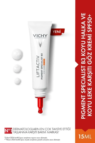 Vichy Liftactiv Pigment Specialist B3 SPF50+ Göz Bakım Kremi- SKT: 6M