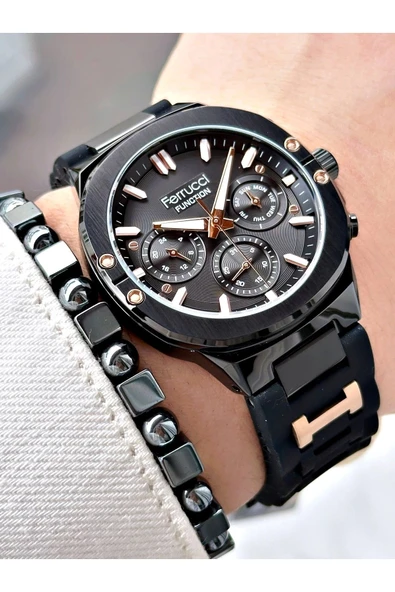 Ferrucci Function FCF 0225 03543S.04 Silikon Kordon Erkek Kol Saati ürün görseli