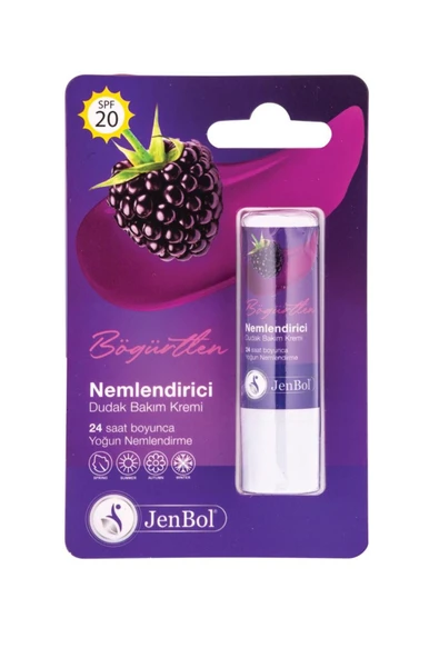 Jenbol Lip Balm Nemlendirici Dudak Bakım Kremi Böğürtlen Spf 20 5 gr - 2