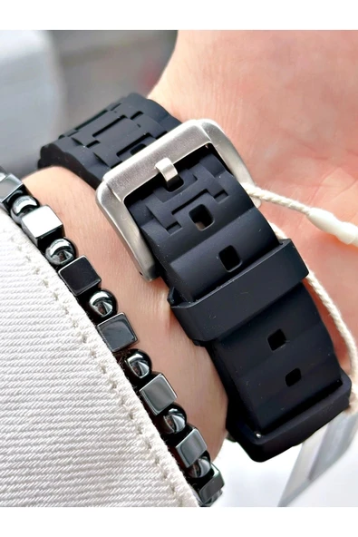 Ferrucci Function FCF 0225 03543S.01 Silikon Kordon Erkek Kol Saati - Resim 3