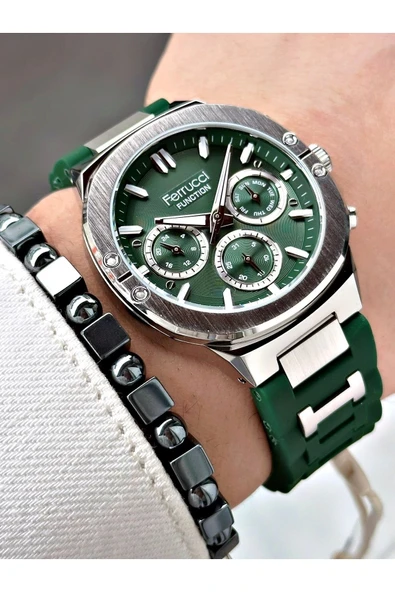 Ferrucci Function FCF 0225 03543S.02 Silikon Kordon Erkek Kol Saati ürün görseli