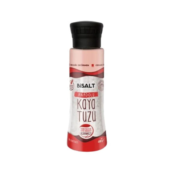 Bisalt Kristal Kaya Tuzu Seramik Değirmen 400 gr