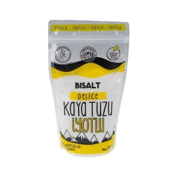 Bisalt Öğütülmüş Kaya Tuzu 500 Gr