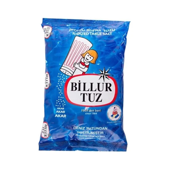 Billur İyotlu Sofra Tuzu 750 Gr