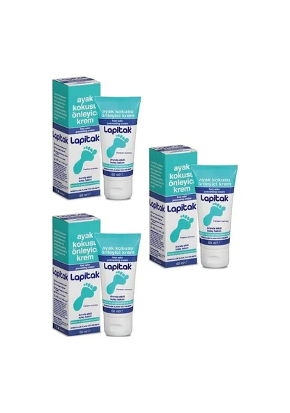 Lapitak Ayak Kokusu Önleyici Krem 60 ml 3 Adet