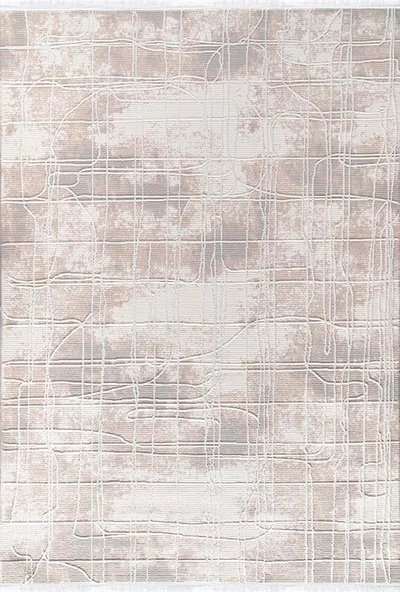 Kreasyon Halı Kesme Oda Halısı 120x350 Boyut BY009 Bej