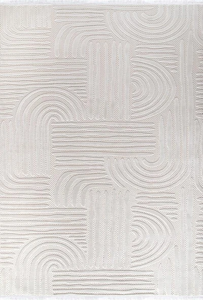 Kreasyon Halı Kesme Yolluk Halısı 80x450 Boyut BY007 Bej