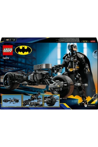 LEGO DC Batman: Batman Yapım Figürü ve Bat-Pod Motosiklet 76273 - 12 Yaş ve Üzeri Süper Kahram - 10