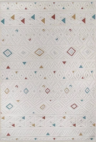 Kreasyon Özel Ölçü Halı Trendo Koleksiyonu TR006 Krem Krem 100 x 500 cm