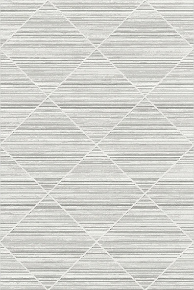 Kreasyon Kişiye Özel Ölçü Kesme Halı Hesna Koleksiyonu A0006 Gri Gri 160 x 400 cm