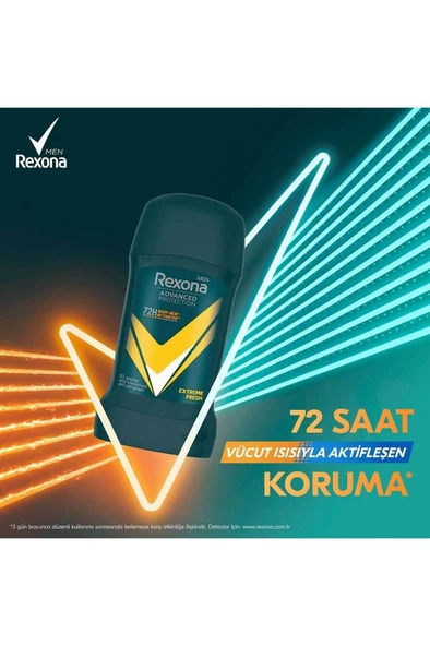 Rexona Men Advanced Protection Erkek Stick Deodorant Extreme Fresh 50 ml - Resim 3