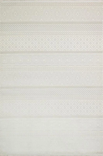 Kreasyon Halı Kişiye Özel Ölçü Yolluk Halısı 80x600 Cunda CN012 Krem
