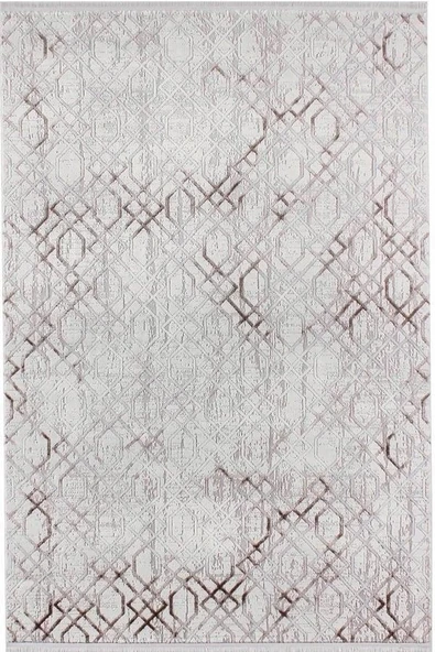 Kreasyon Halı Kişiye Özel Ölçü Oda Halısı 120x300 Nar A0232 Krem