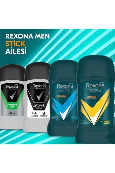 Rexona Men Advanced Protection Erkek Stick Deodorant Extreme Fresh 50 ml - Resim 7